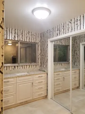 Birch Tree Master Bath Installation — House Painting Services project by Abode Couture LLC