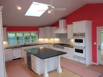Scarlet Culinary Space — House Painting Services project by D. Howard Painting