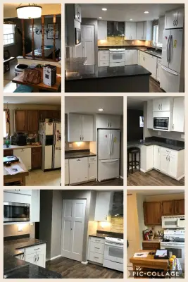 White Kitchen Cabinet — Design-Build Services project by Johnston Remodeling