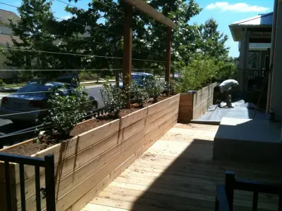 Lateral outdoor area — Design-Build Services project by Yarrow Landscaping
