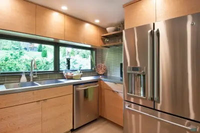 Mid-Century Modern Kitchen Renovation in Worthington, OH by NJW Renovations Unlimited