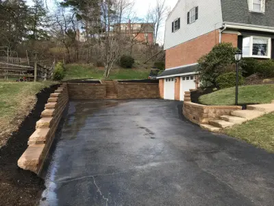 Stunning Retaining Walls and Steps by Schellhaas Landscape Construction