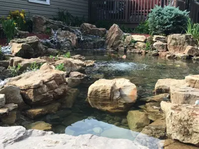Greensburg PA Koi Pond Restoration — Landscape Construction project by Aquatic Edge Pond & Landscape Solutions
