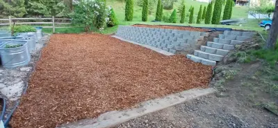 Wall and Driveway Retention — Landscape Construction project by Promise Landscape LLC