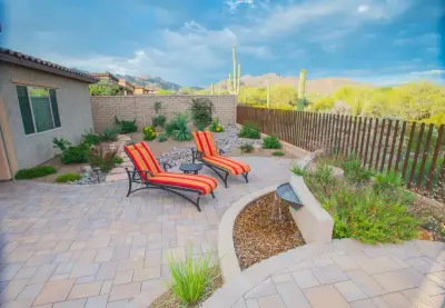 Tucson's Curved Desert — Landscape Construction project by Santa Rita Landscaping, Inc.