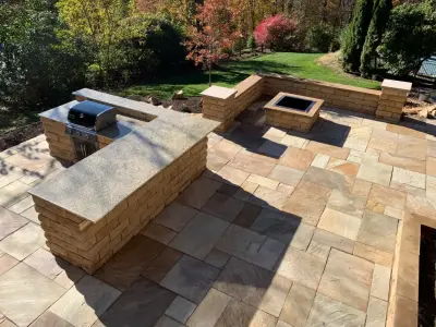 Barbecue, Flames, and Enjoyable Moments by Schellhaas Landscape Construction