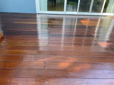 Outdoor renovation with corten steel planter, shower, fire pit, and landscaping — Landscape Construction project by Rease Landscape And Construction