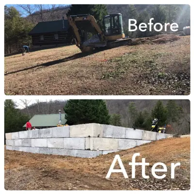 Garage Base — Landscape Construction project by Rhino Excavation