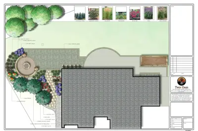 SCENIC ILLUSTRATIONS — Landscape Construction project by Twin Oaks Landscaping