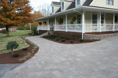 Paver Driveway and Entrance for Mountain City — Landscape Construction project by Mountain View Nursery And Landscaping, LLC