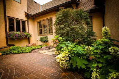 Columbia MO Courtyard Retreat by Rost, Inc.