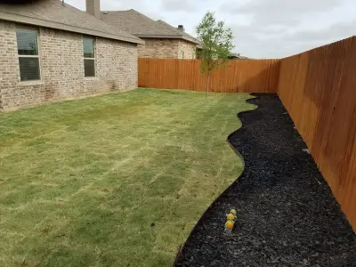 Buried Stone Rock Yard - Landscape Construction in Odessa, TX