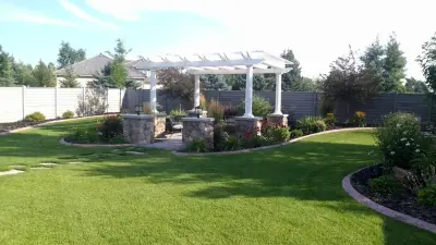 Outdoor Pergola Retreat — Landscape Construction project by Seasons West INC
