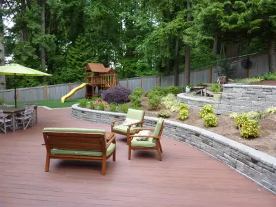 Newcastle Decking, Turf, and Landscaping — Landscape Construction project by London Design Build