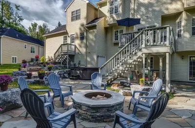 Patio and Stonework Flagging — Landscape Construction project by Tingley Landscapes