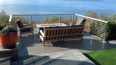 Seattle View Deck and Firepit — Landscape Construction project by London Design Build