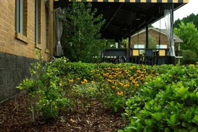 Restaurant Commercial Real Estate — Landscape Construction project by SGK Landscapes