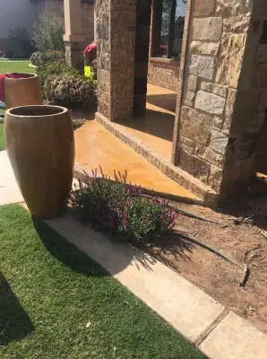 Personalized Entryway by Concrete Decorative Coating Systems