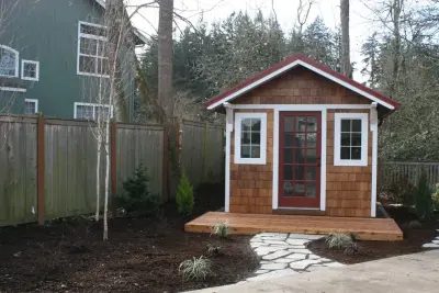 Eugene Pacific Northwest Shed — Landscape Construction project by Graham Landscape And Design