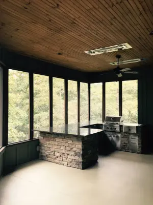 Outdoor Fire Pits and Living Areas — Landscape Construction project by O.A.K. Homes