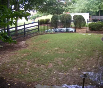 Stone Patio with Landscaping — Landscape Construction project by Creative Landscapes
