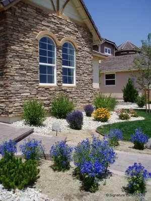 Contemporary Craftsman Entrance — Landscape Construction project by Signature Landscapes