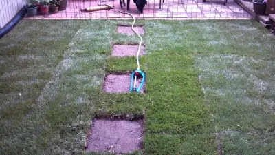 Hydroseeding and Turf Laying — Landscape Construction project by R&D Lawn Care And Landscaping