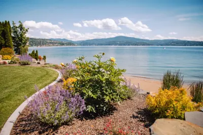 Idaho Waterfront - Maintenance of Lawn and Landscape Beds — Landscape Construction project by Red Moose Landscape Maintenance