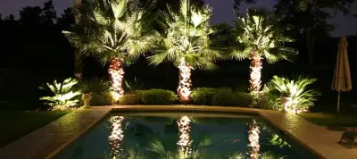 Outdoor Illumination — Landscape Construction project by R&D Lawn Care And Landscaping
