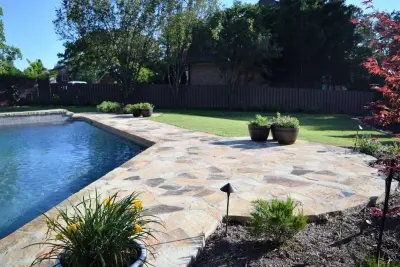 Oklahoma Stone Germantown Pool — Landscape Construction project by Mid-South Curb Appeal, LLC