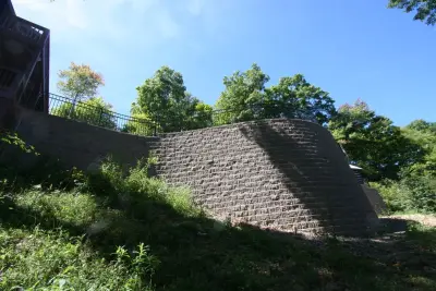 Massive Retaining Structure — Landscape Construction project by Mountain View Nursery And Landscaping, LLC
