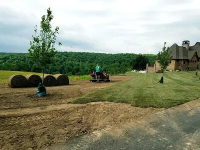 Grass Installation — Landscape Construction project by Yoder Lawn