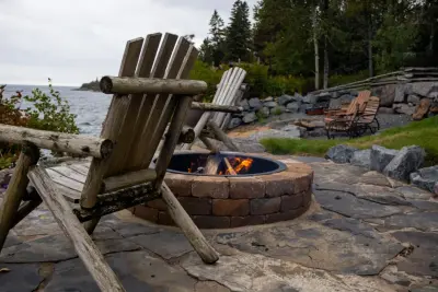 Outdoor Fireplaces — Landscape Construction project by CHS Superior Landscaping