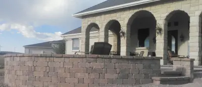 Retention Barriers — Landscape Construction project by Expressions Of Nature Inc.