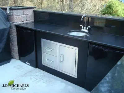 Alfresco Cooking and Beverage Area — Landscape Construction project by JD Michaels Landscape