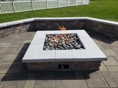 Pavilion in Outdoor Living Space — Landscape Construction project by Outdoor Innovations