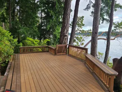 Deck Dismantling and Reconstruction — Landscape Construction project by All Seasons Landscaping Of Mason County LLC