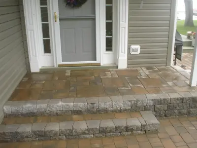 Paved Pathways and Stairs — Landscape Construction project by Marlinski Landscape & Stone Work