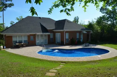 Patios for Pools — Landscape Construction project by Fielder & Assoc. Landscape & Specialty Company