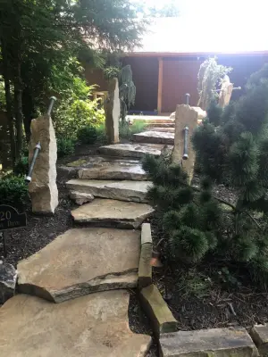 Stone Steps from Nature — Landscape Construction project by Rickard Landscaping LLC