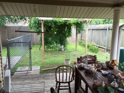 Arbor in the Corner — Landscape Construction project by Greenman Dan, Inc.