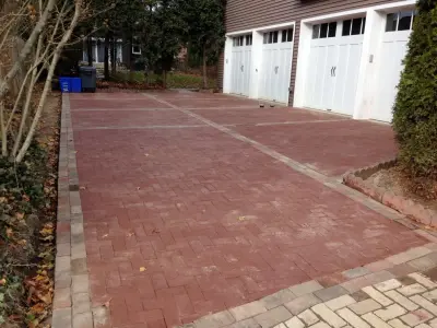 Sewickley Driveway, Steps, Patio, and Walkway — Landscape Construction project by Wichman Landscape & Construction