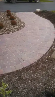 Lakewood NY Shafer Residence Hardscape — Landscape Construction project by Marlinski Landscape & Stone Work