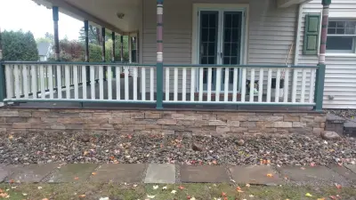 Stone cladding and flagstone — Landscape Construction project by Marlinski Landscape & Stone Work