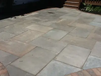 Stone Tile and Flagstone — Landscape Construction project by Town & Country Enterprises Inc