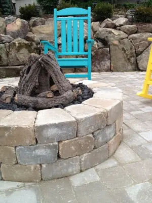 Syracuse, IN Brick Paver Patio and Outdoor Space — Landscape Construction project by Wihebrink Landscape Management, Inc.