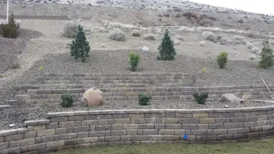 Layered Support Walls — Landscape Construction project by Musser Landscaping