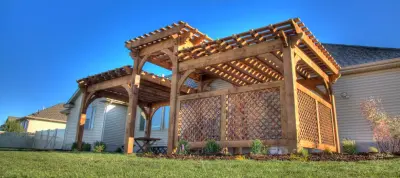Wooden Frame Arbor — Landscape Construction project by Outback Landscape
