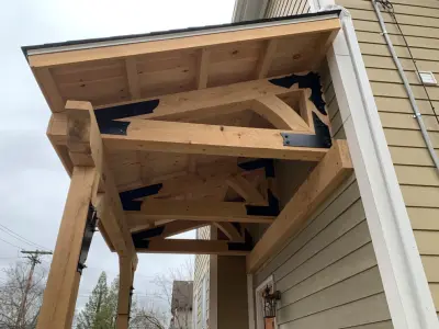 Wooden Frame Veranda Extension — Landscape Construction project by Schellhaas Landscape Construction