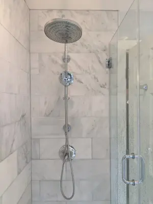 Stone Shower — Home Renovation & Remodeling Services project by A.M.Carter Construction Inc